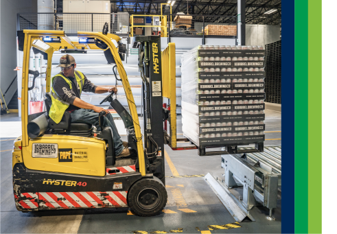 Supply chain operator managing reusable packaging and asset movements using RTI visibility
